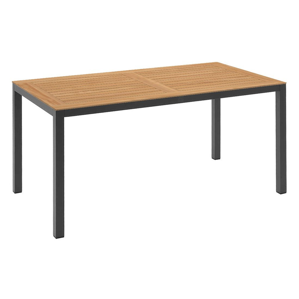 Hagemøbelsett Raffaelo 4 plasser aluminium teak bakside