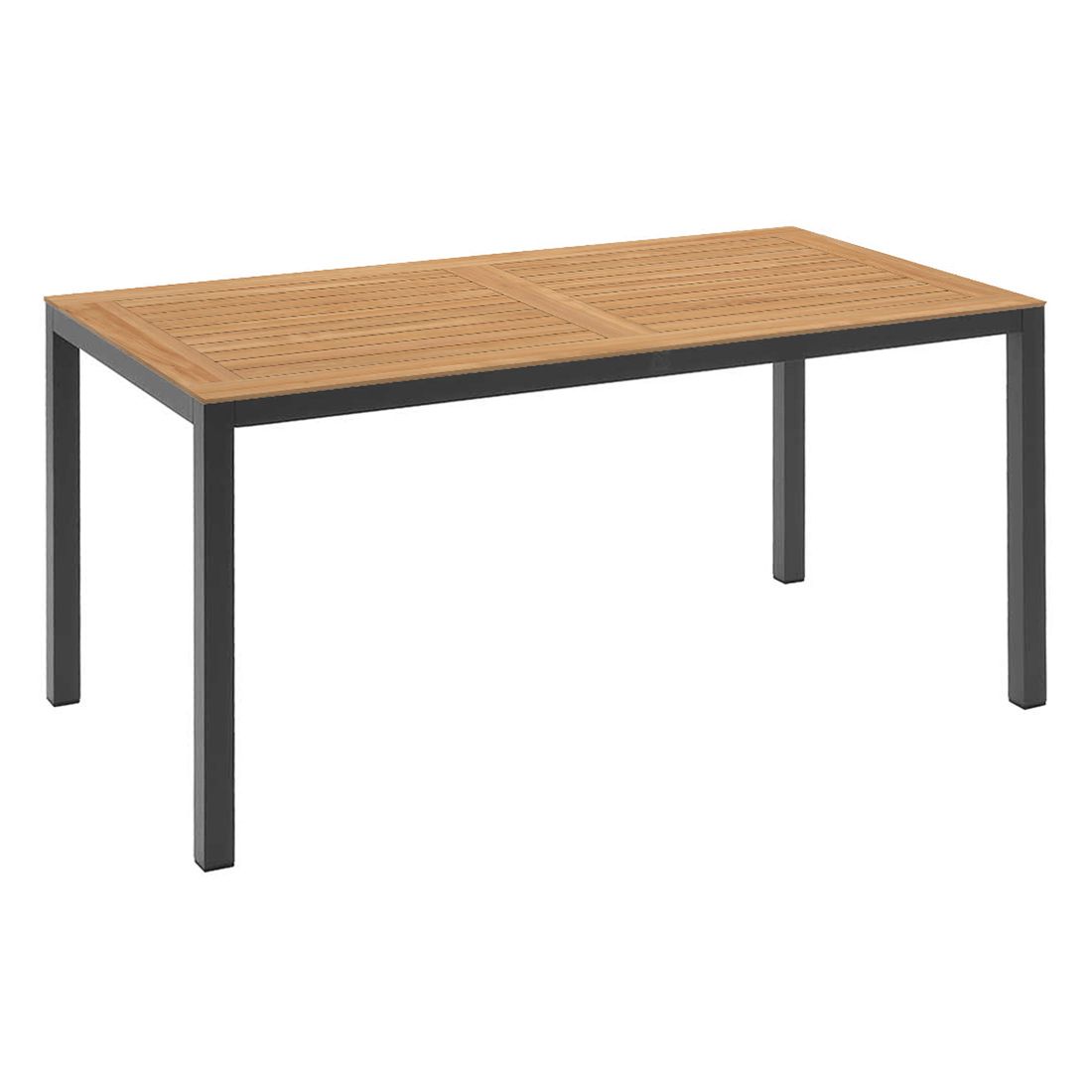 Hagemøbelsett Raffaelo 4 plasser aluminium teak bakside