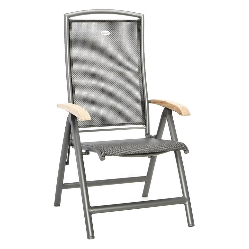Detalj av Hagemøbelsett Raffaelo 4 plasser aluminium/teak