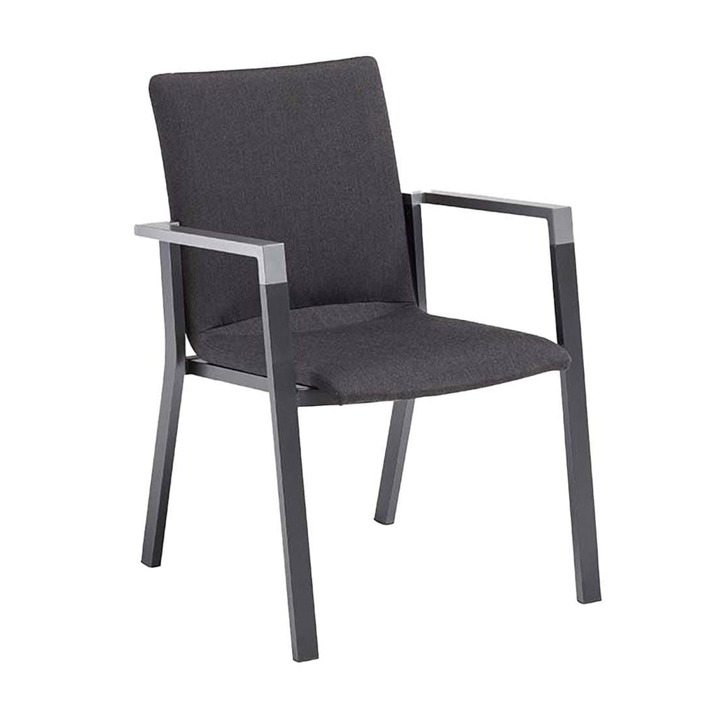Hagemøbelsett Rasmus 4 plasser aluminium HPL detalj bordplate