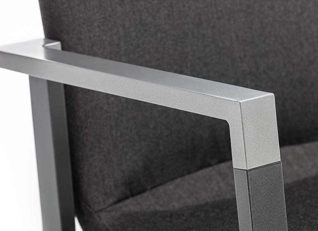 Hagemøbelsett Rasmus 6 plasser aluminium HPL stabelbare stoler
