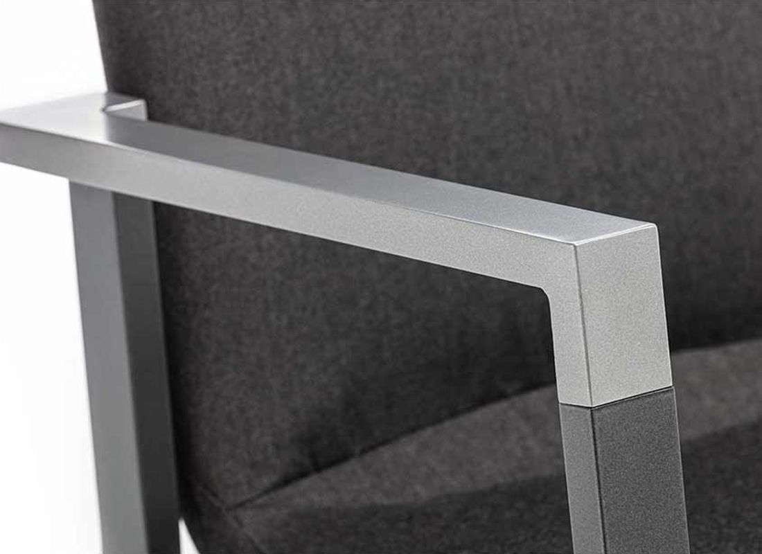 Hagemøbelsett Rasmus 6 plasser aluminium HPL stabelbare stoler