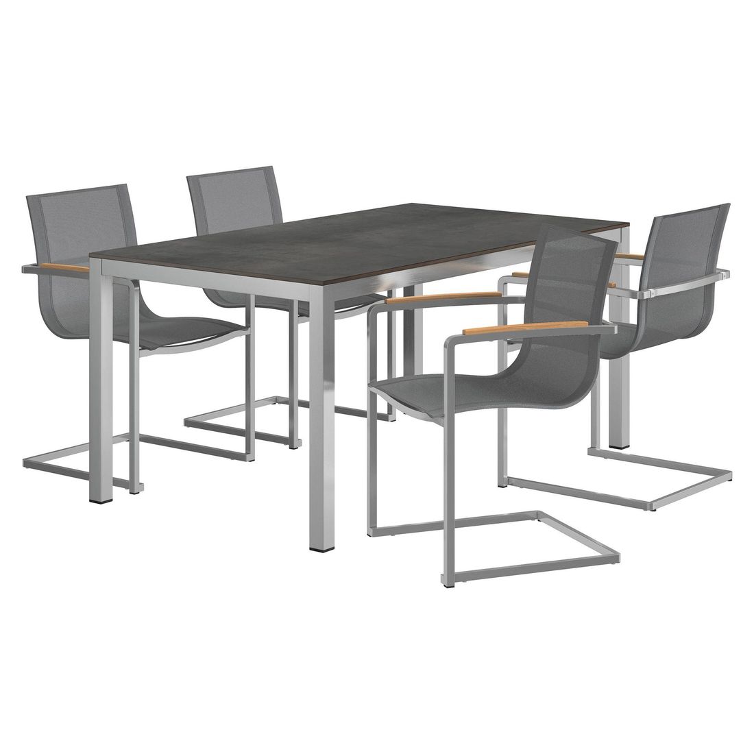 Hagemøbelsett Rimini 4 plasser bakside med bord