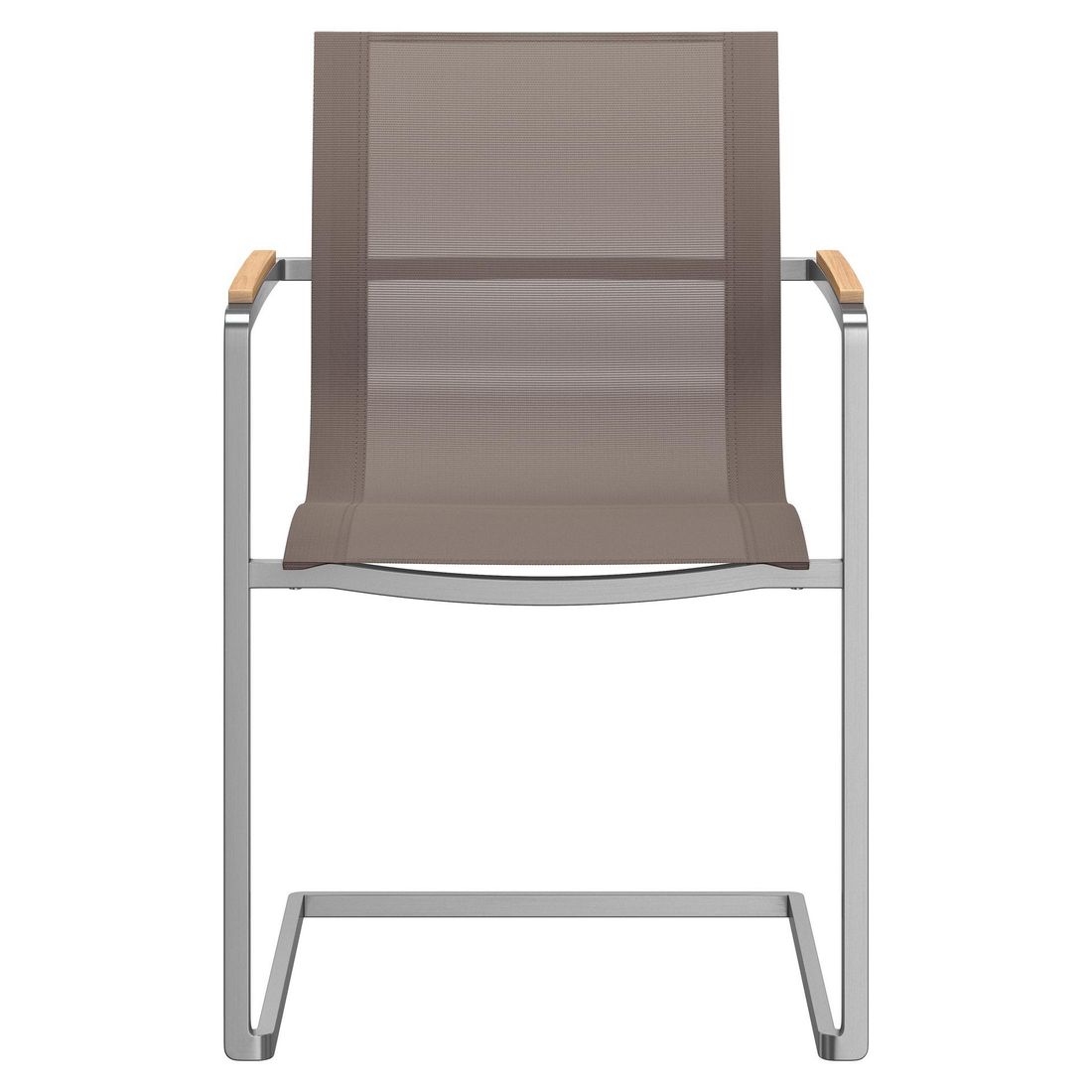 Hagemøbelsett Rimini 4 plasser, rustfritt stål/HPL taupe 160x90 cm - OUTLIV.
