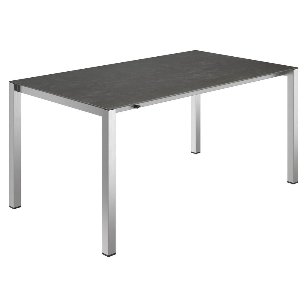 Hagemøbelsett Rimini 4 plasser, uttrekkbart bord 160-267x92 cm - OUTLIV metallramme detalj