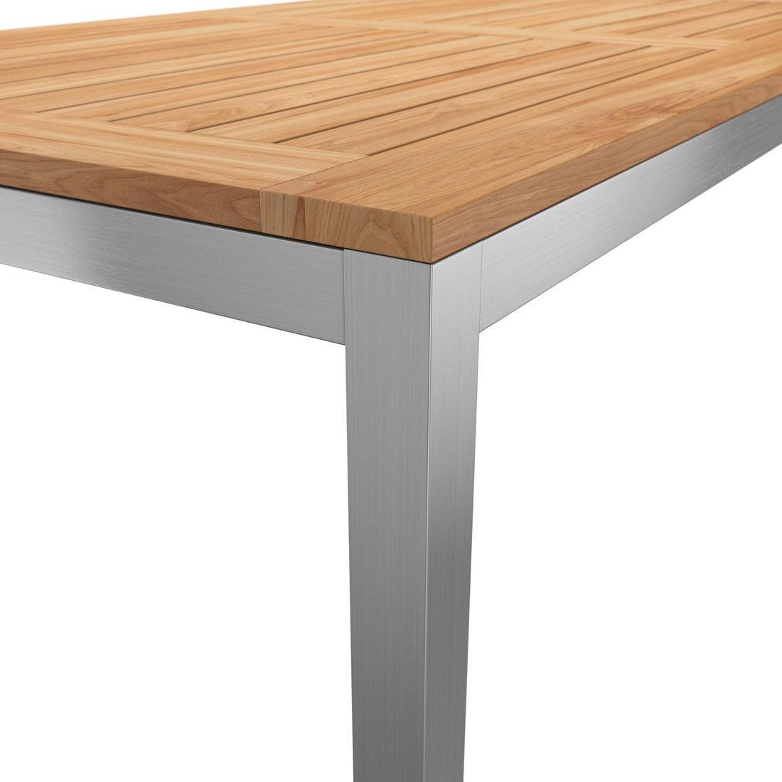 Hagemøbelsett Rimini 6 plasser rustfritt 220x100 cm - OUTLIV.