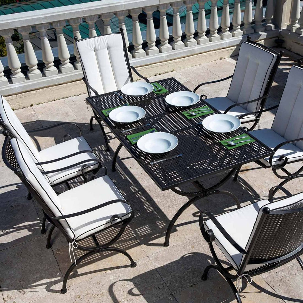 Hagemøbelsett Romeo Elegance 4 plasser, smijern - MBM