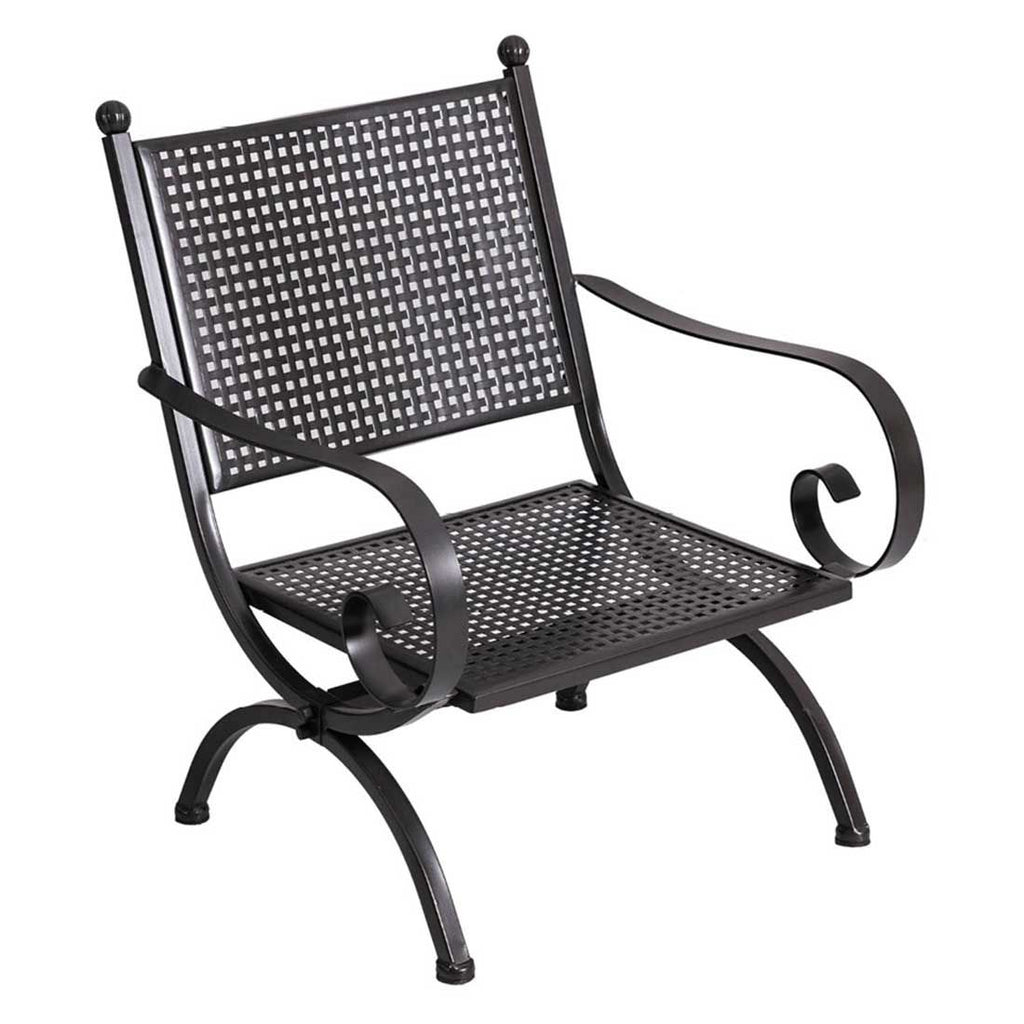 Hagemøbelsett Romeo M 5 plasser, jern 135x70 cm med puter