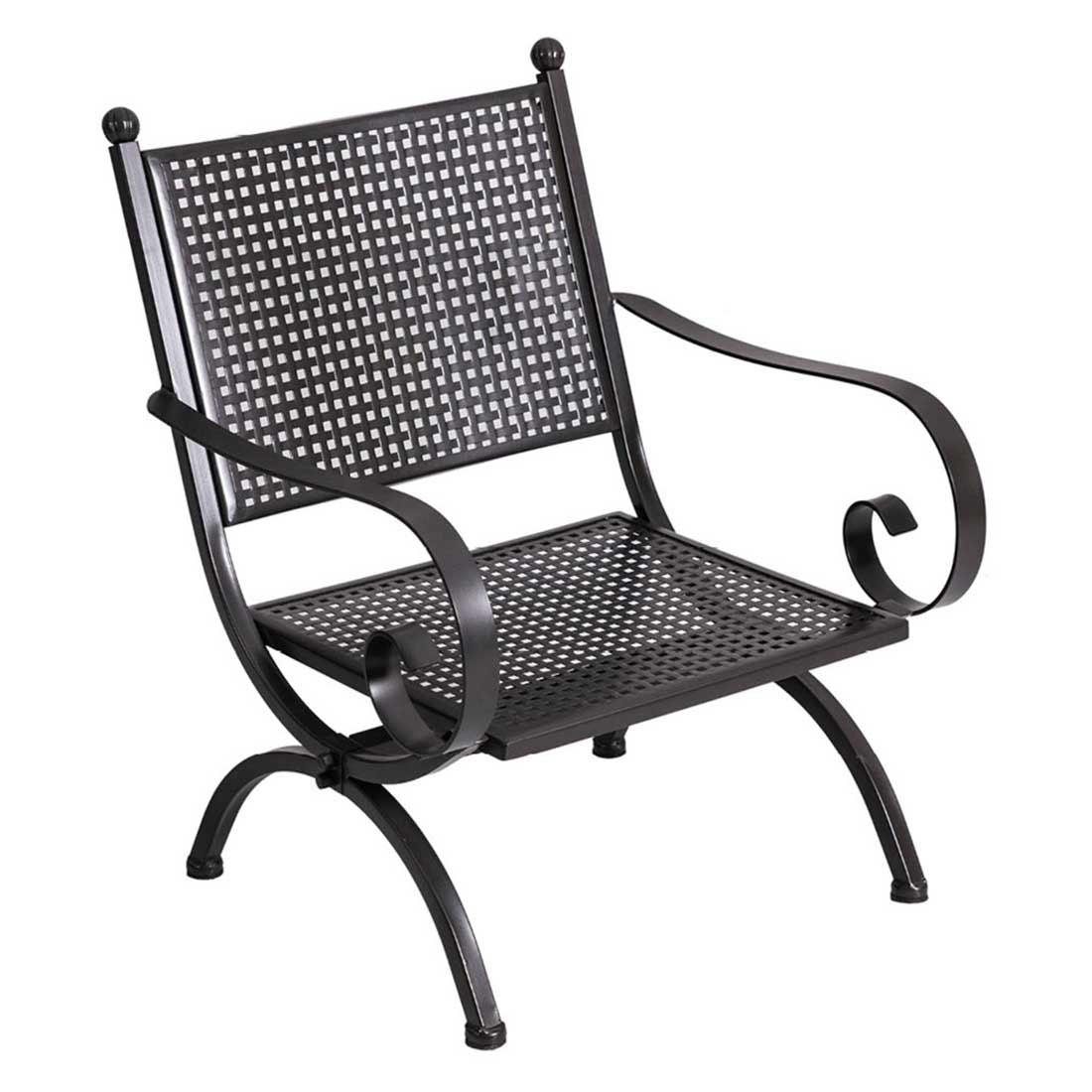 Hagemøbelsett Romeo M 5 plasser, jern 135x70 cm med puter