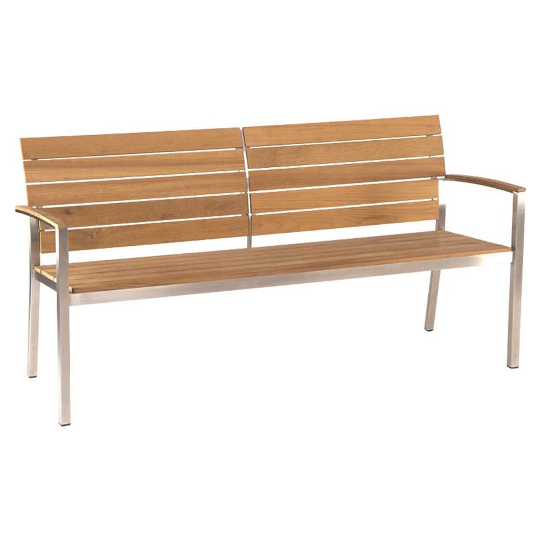 Detalj av teak bordplate på Hagemøbelsett Savona