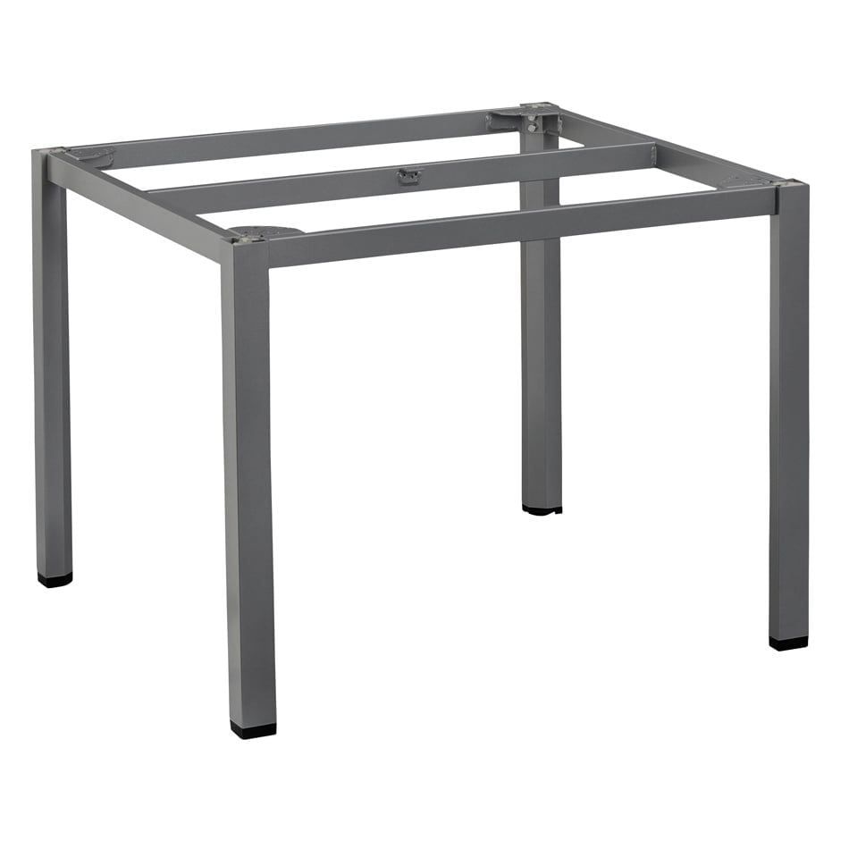 Hagemøbelsett Sleek 4 plasser aluminium Ø160 cm aluminiumsramme