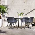 Hagemøbelsett Sophie Studio 4 plasser HPL Ø128 cm front