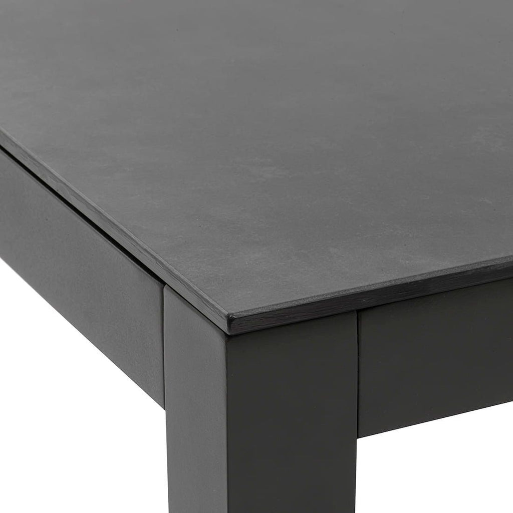 Hagemøbelsett Sunrepo aluminium og tau sett fra siden