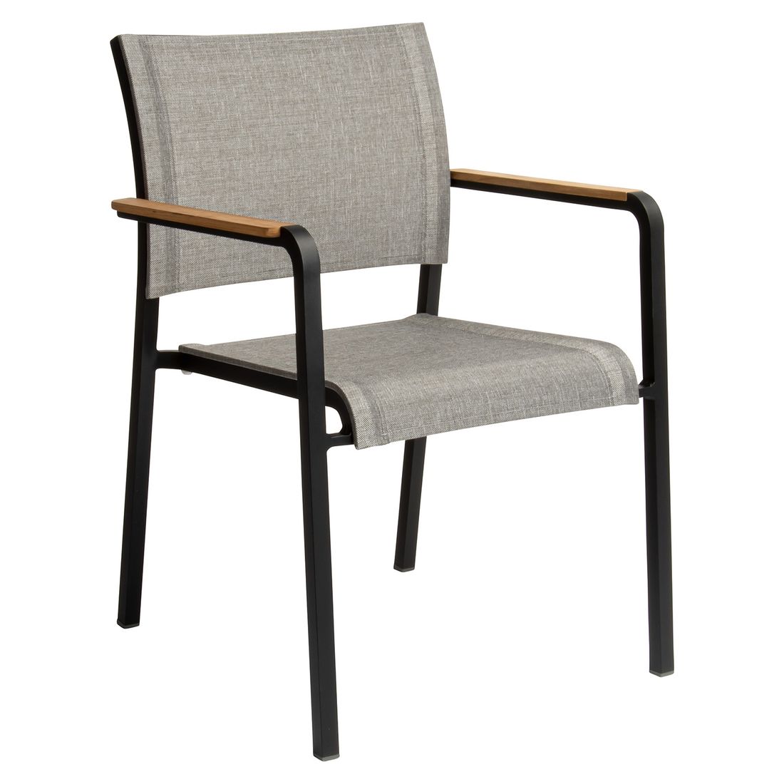 Hagemøbelsett Tilo 6 plasser aluminium teak detalj bordplate