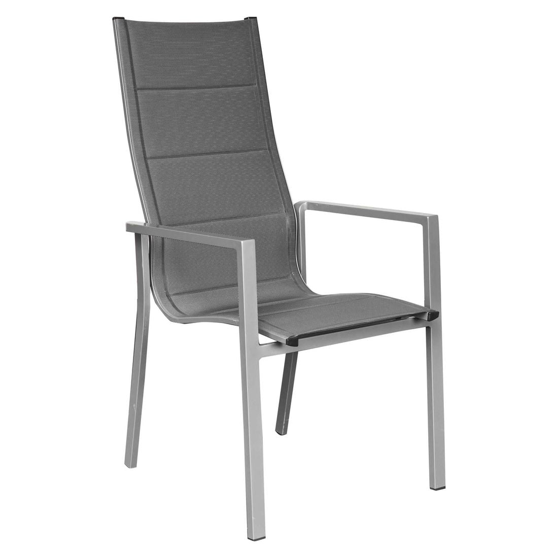 Hagemøbelsett Unicamo stabelbart 4 plasser sideprofil