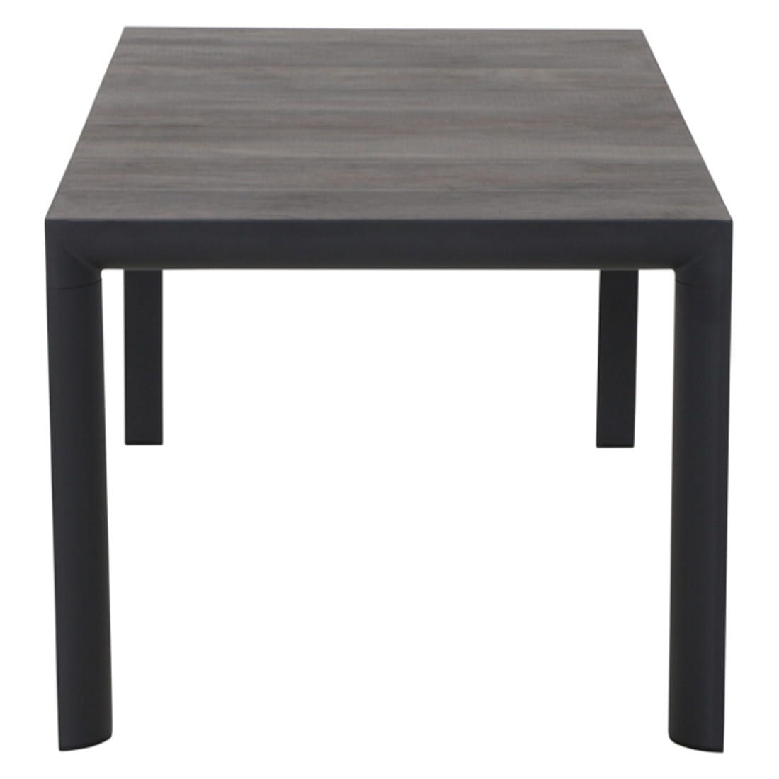 Hagemøbelsett Velia 4 plasser aluminium keramikk 140x90 cm detalj av bordplate