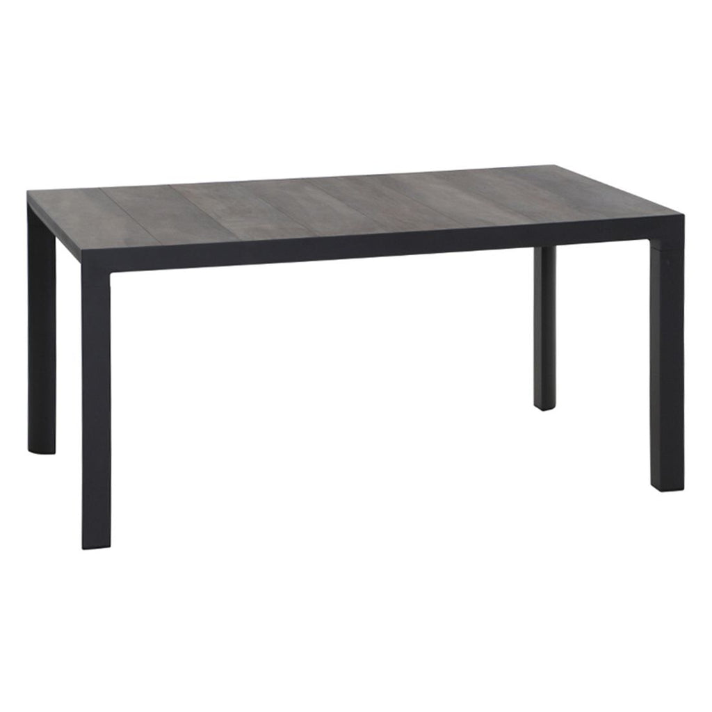 Hagemøbelsett Velia 6 plasser aluminium/keramikk 140x90 cm bakside