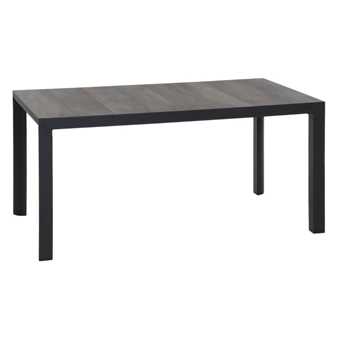 Hagemøbelsett Velia 6 plasser aluminium/keramikk 140x90 cm bakside