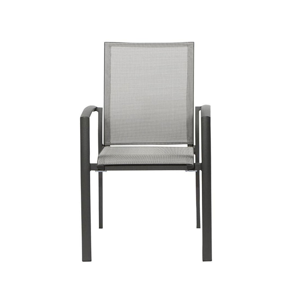 Hagemøbelsett Velia 6 plasser aluminium detalj av bordplate