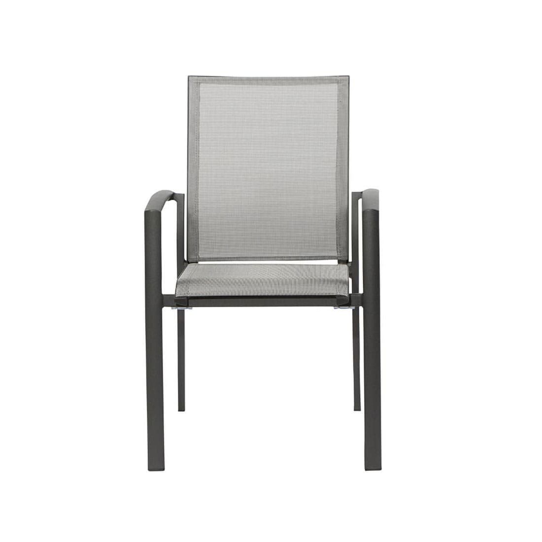 Hagemøbelsett Velia 6 plasser aluminium detalj av bordplate