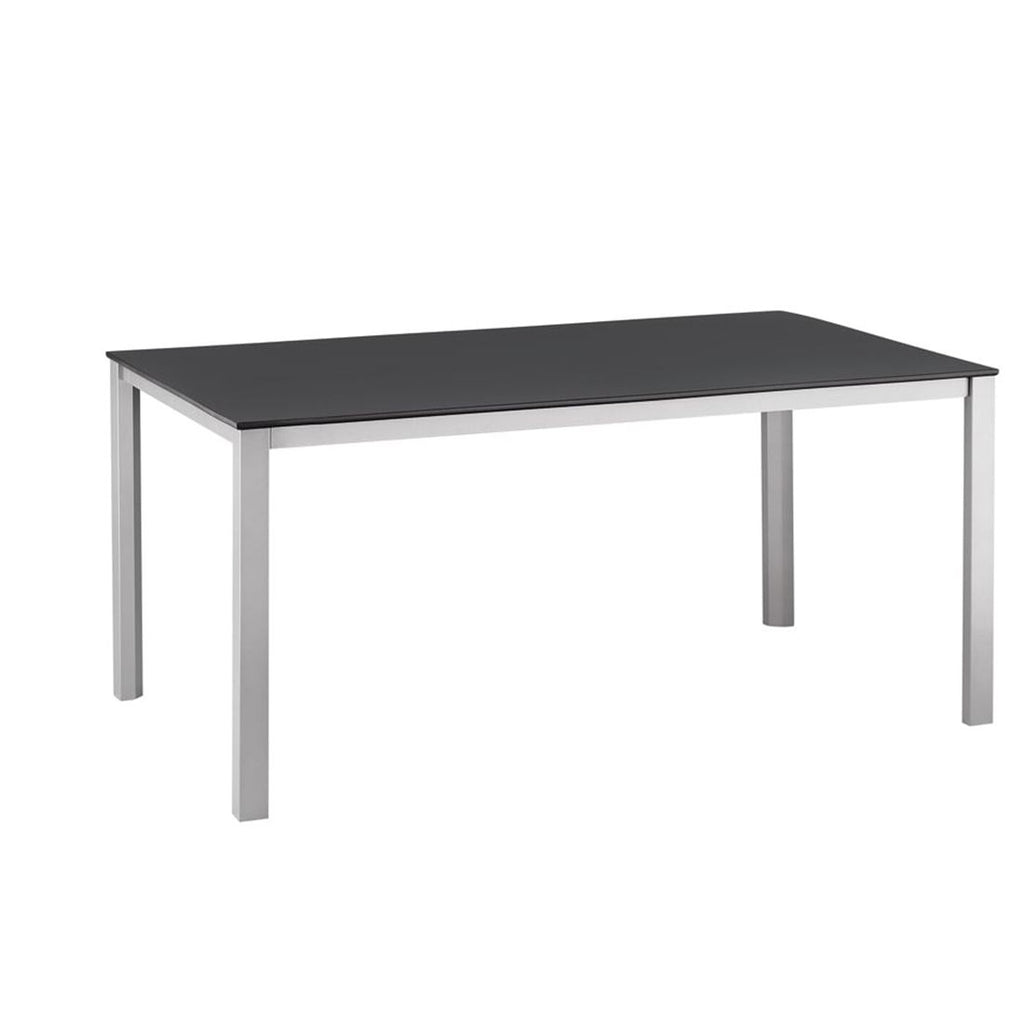 Montert Hagemøbelsett Wave 4 plasser aluminium på terrasse