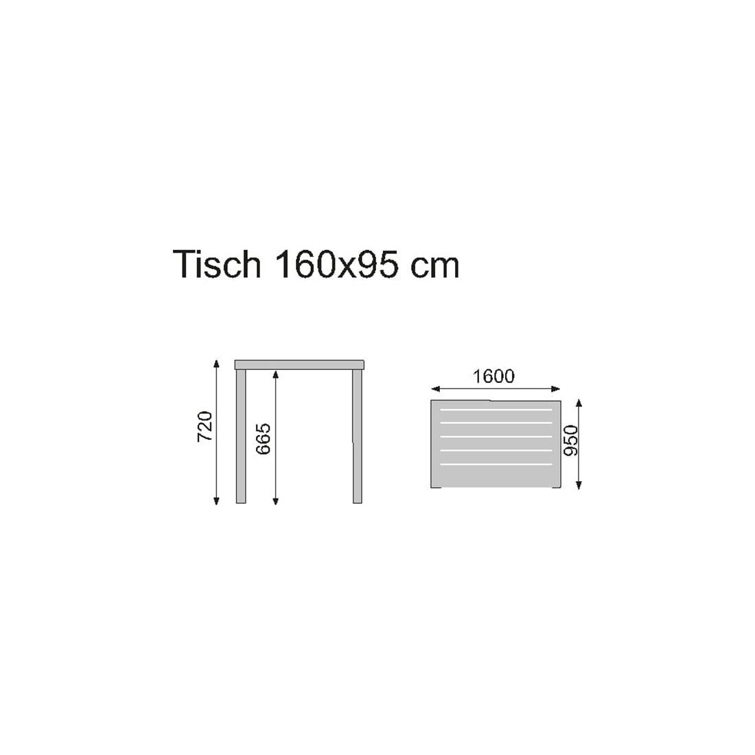 Settet Hagemøbelsett Wave 4 plasser aluminium med fire stoler