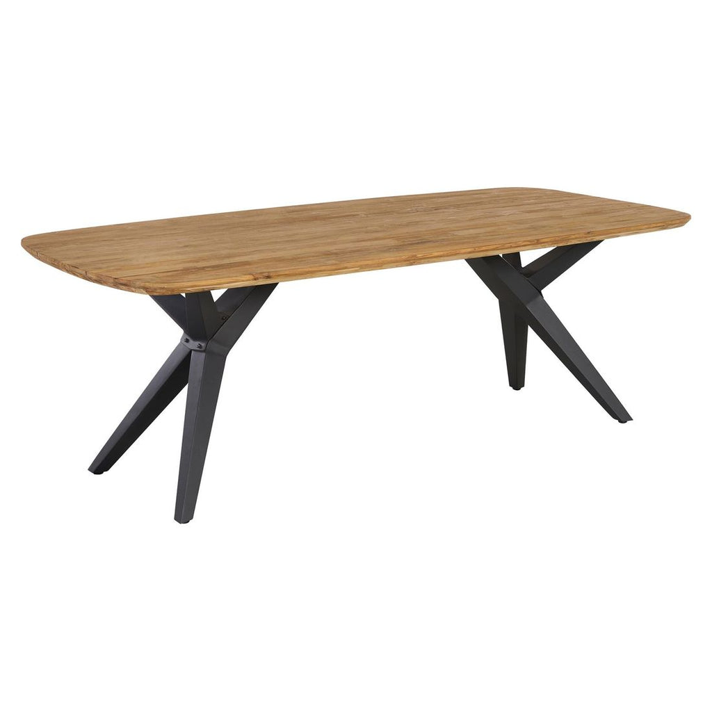 Hagemøbelsett Zui 7 plasser aluminium og teak 220x100cm - OUTLIV.
