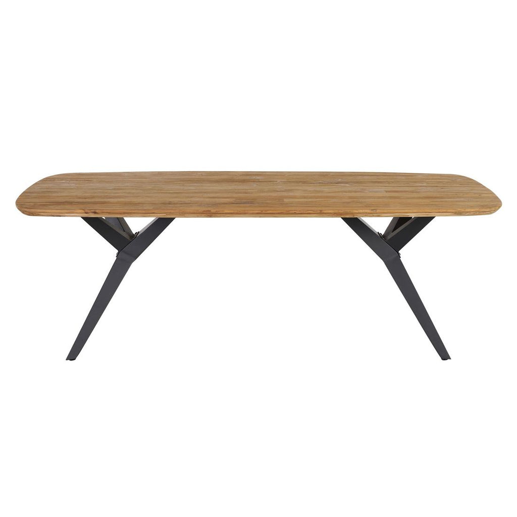 Hagemøbelsett Zui 7 plasser aluminium og teak 220x100cm - OUTLIV.