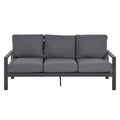 Hagesofa Atlanta aluminium/olefin 189 cm fra OUTLIV sett forfra