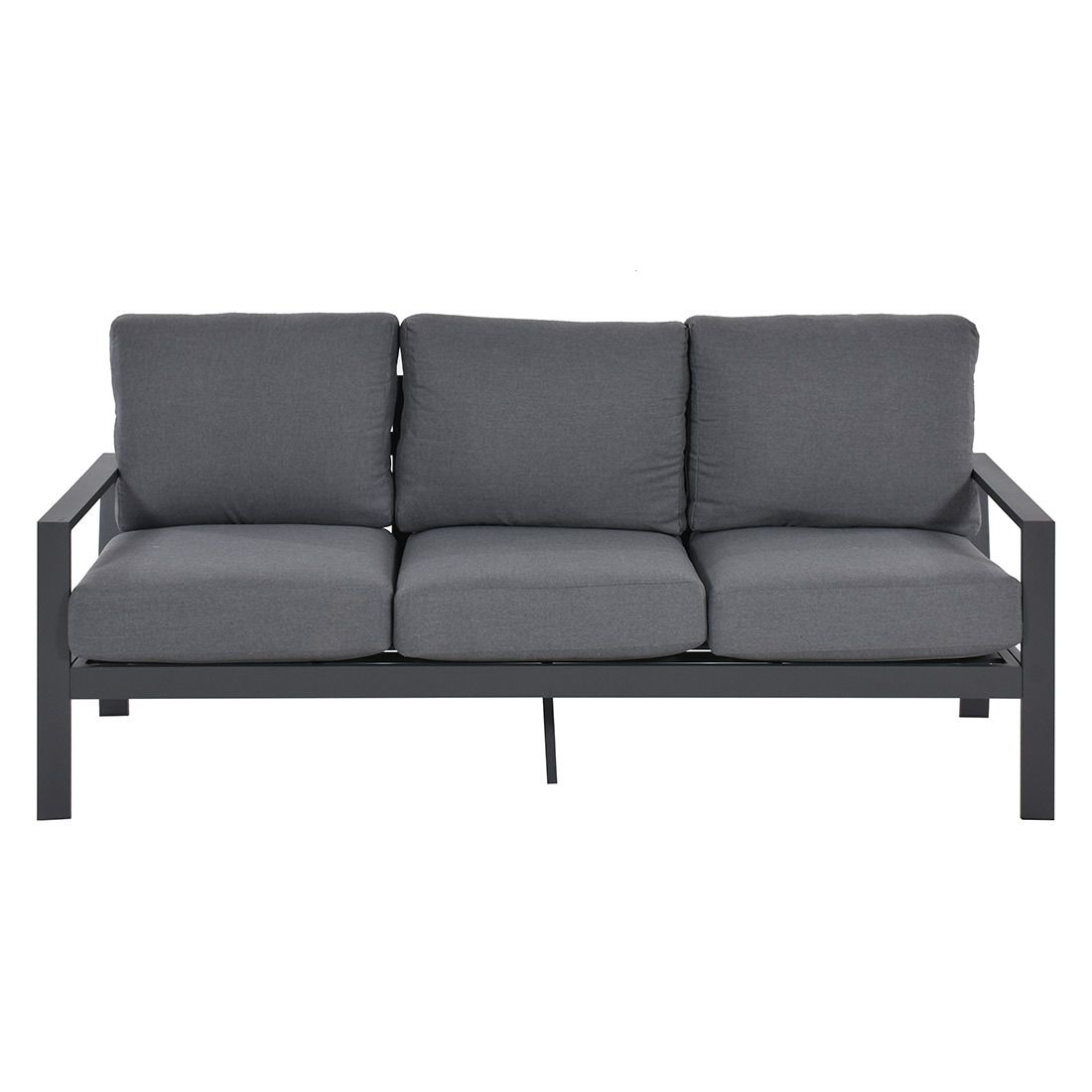 Hagesofa Atlanta aluminium/olefin 189 cm fra OUTLIV sett forfra