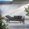Hagesofa Atlanta aluminium olefin 210x73 cm front