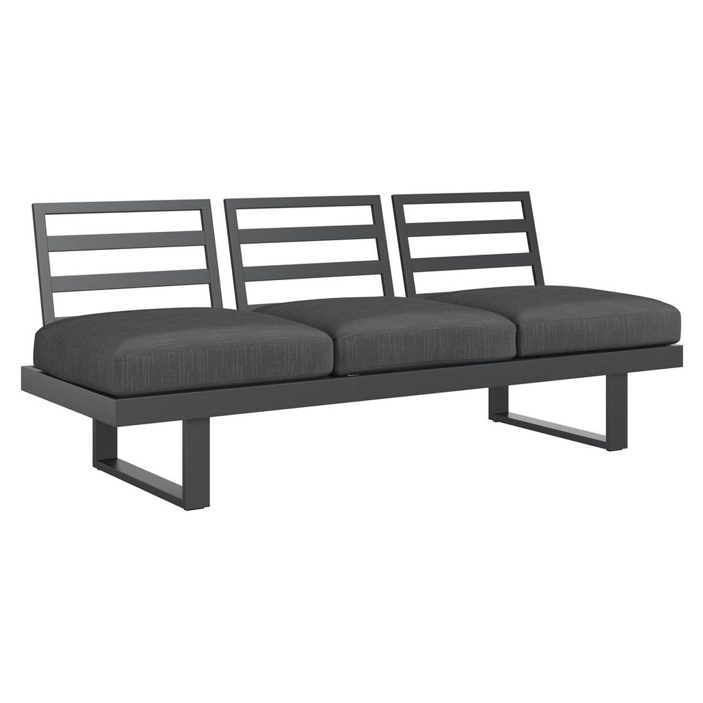 Hagesofa Atlanta justerbar aluminium/olefin 210 cm - OUTLIV.