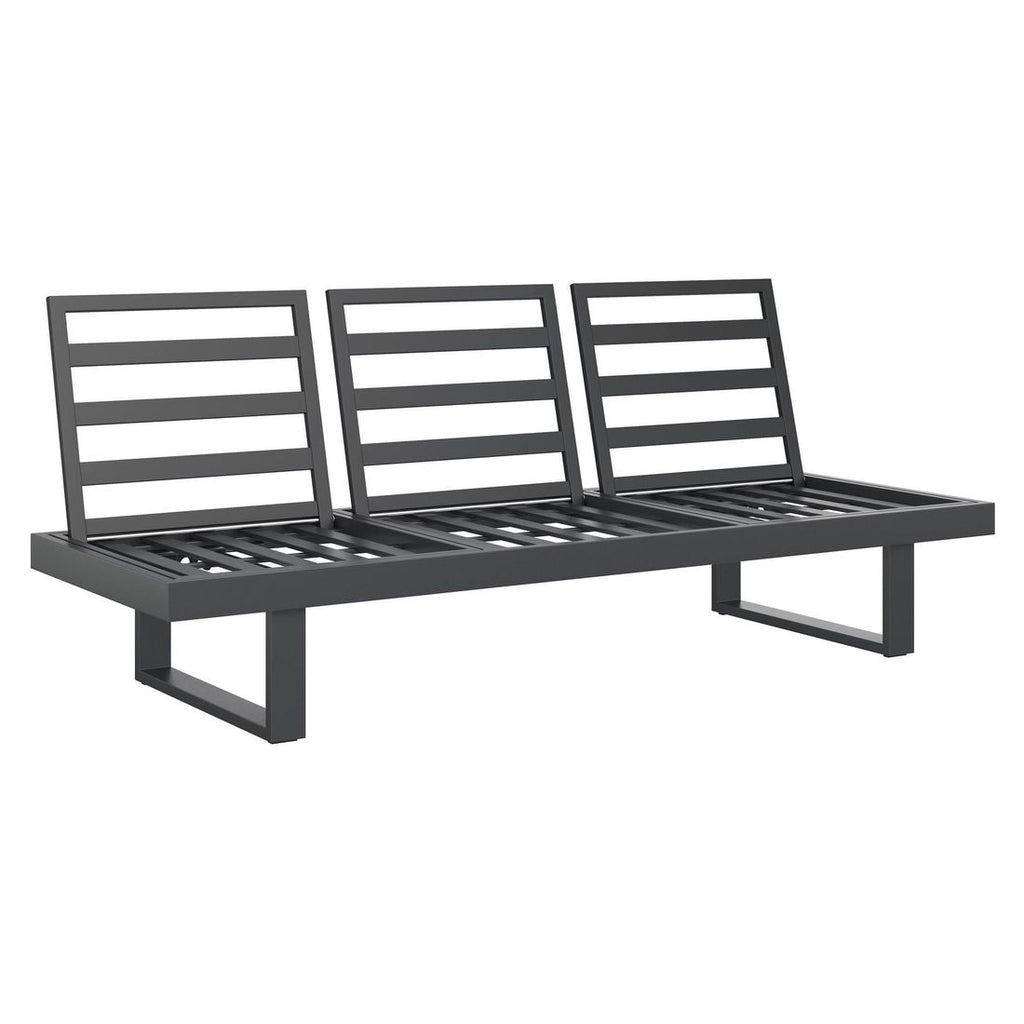 Hagesofa Atlanta justerbar aluminium/olefin 210 cm - OUTLIV.