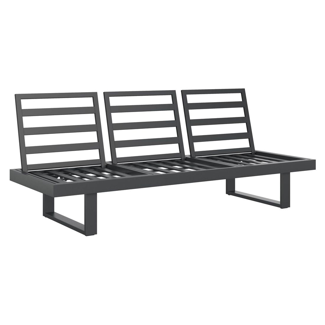 Hagesofa Atlanta justerbar aluminium/olefin 210 cm - OUTLIV.