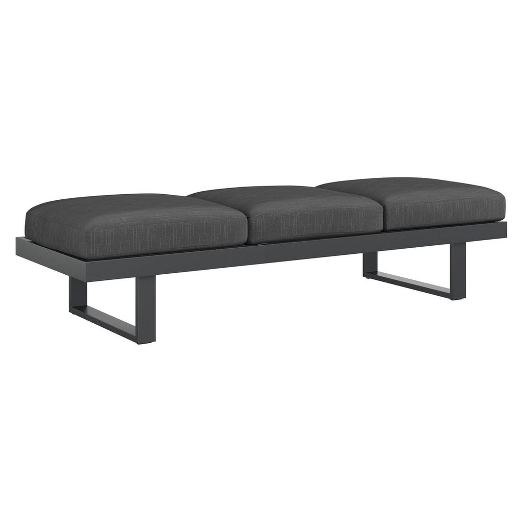 Hagesofa Atlanta justerbar aluminium/olefin 210 cm - OUTLIV.