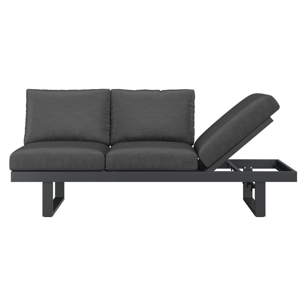 Hagesofa Atlanta justerbar aluminium/olefin 210 cm - OUTLIV.