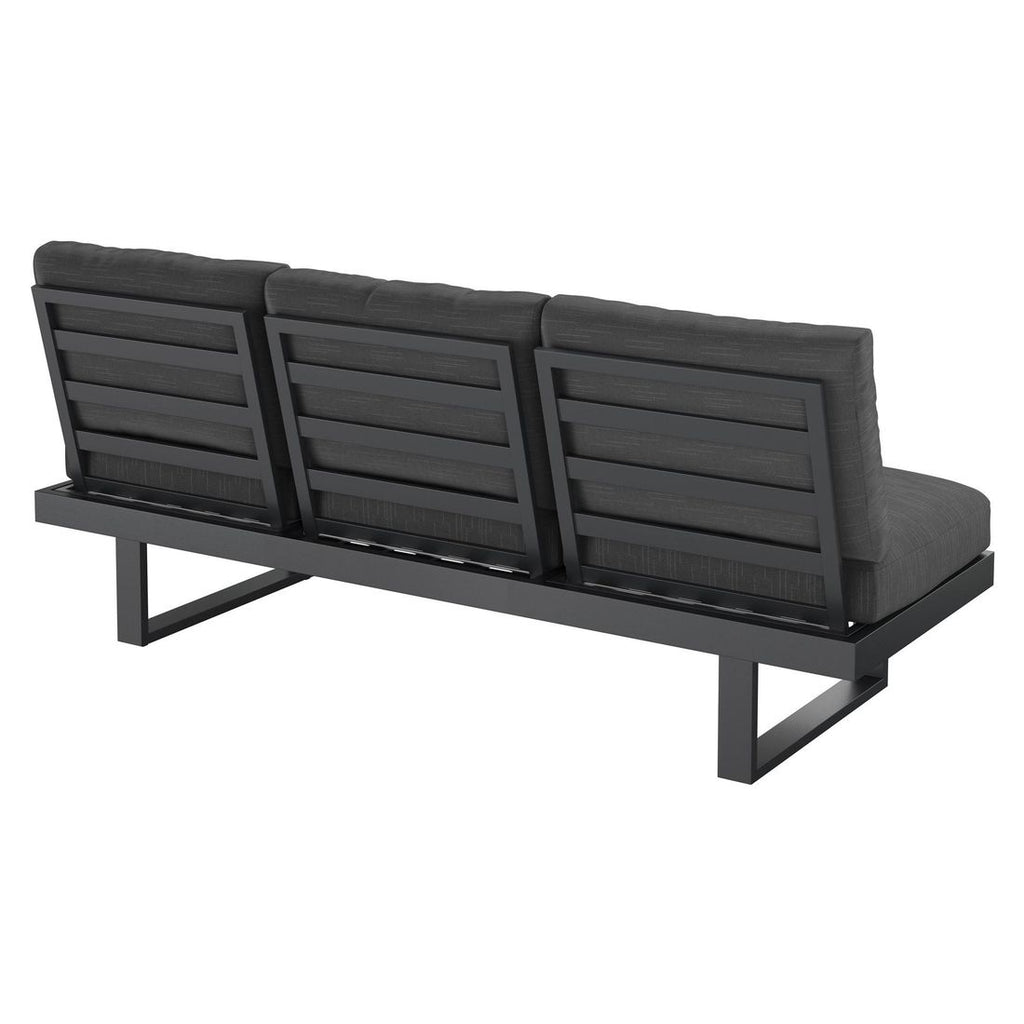 Hagesofa Atlanta justerbar aluminium/olefin 210 cm - OUTLIV.