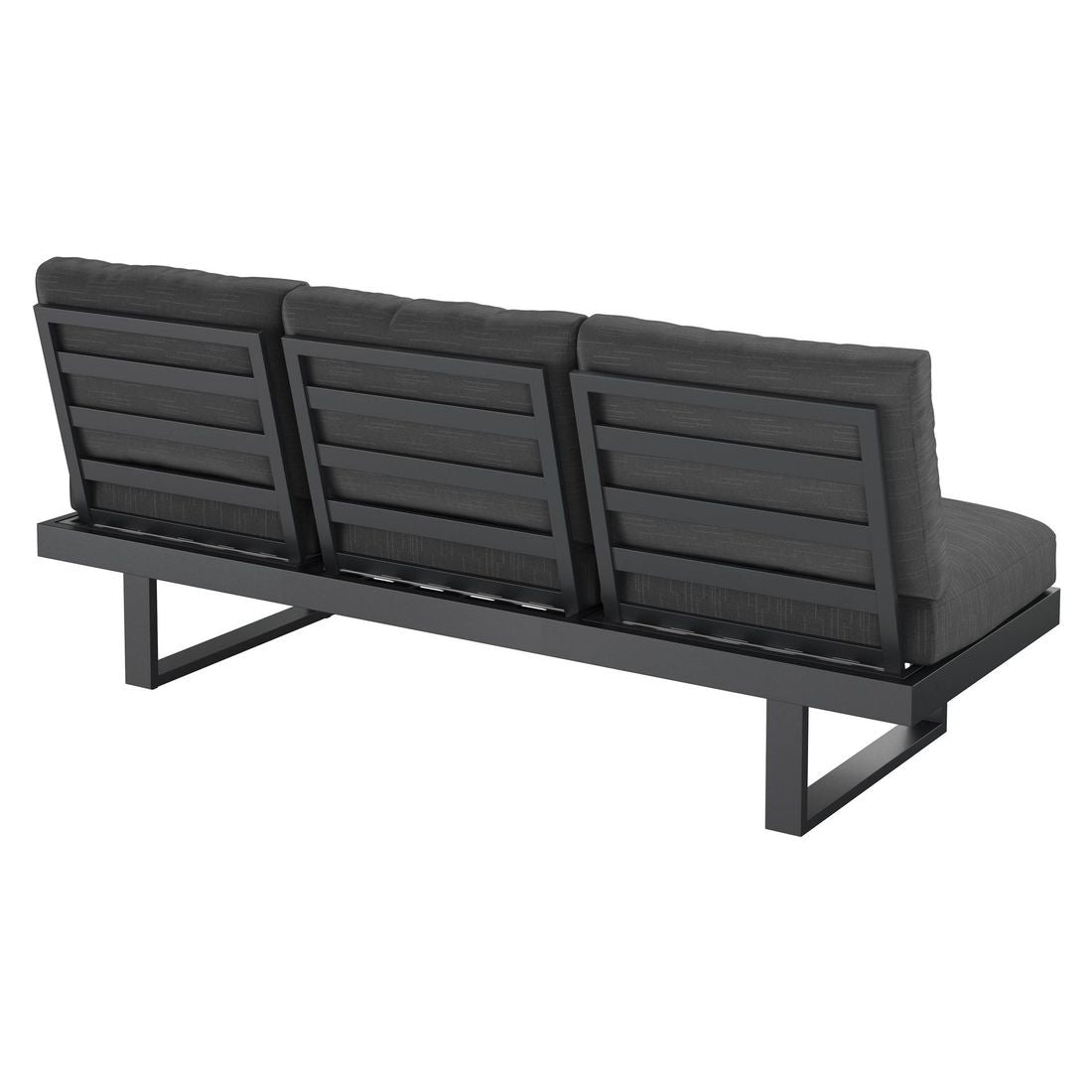 Hagesofa Atlanta justerbar aluminium/olefin 210 cm - OUTLIV.