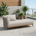 Hagesofa Ava akasie/tau 190 cm sett forfra