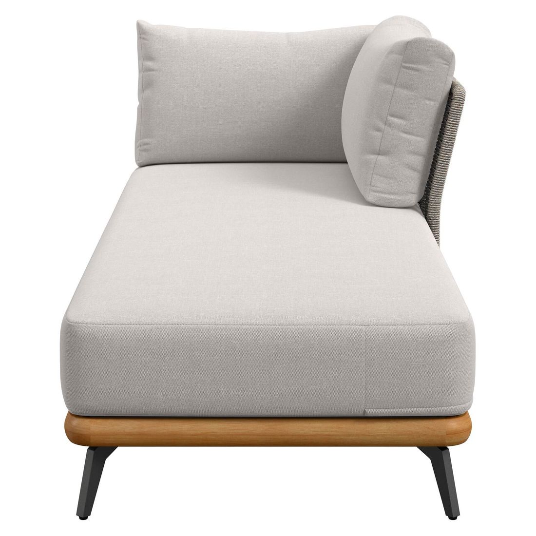 Nærbilde av akasietre i Hagesofa Ava akasie/tau 190 cm