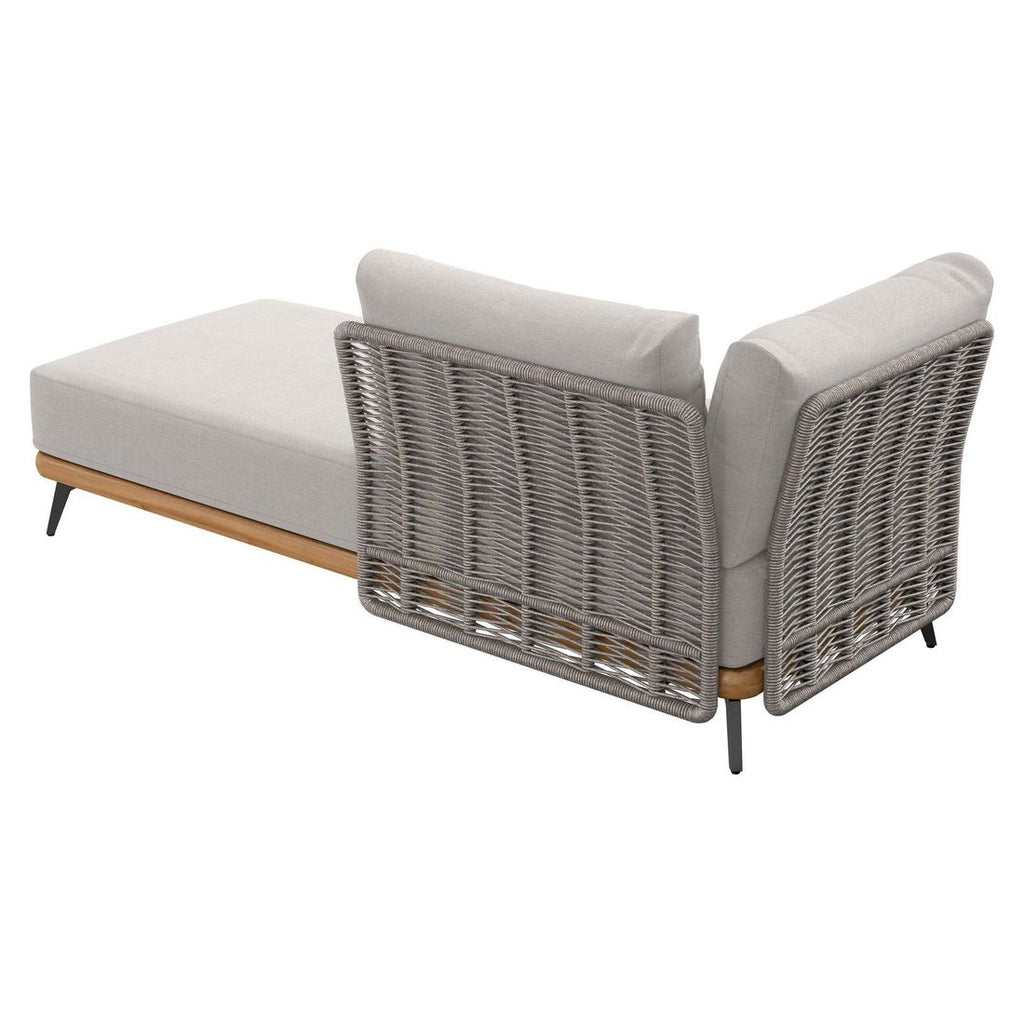 Sittedel på Hagesofa Ava akasie/tau 190 cm