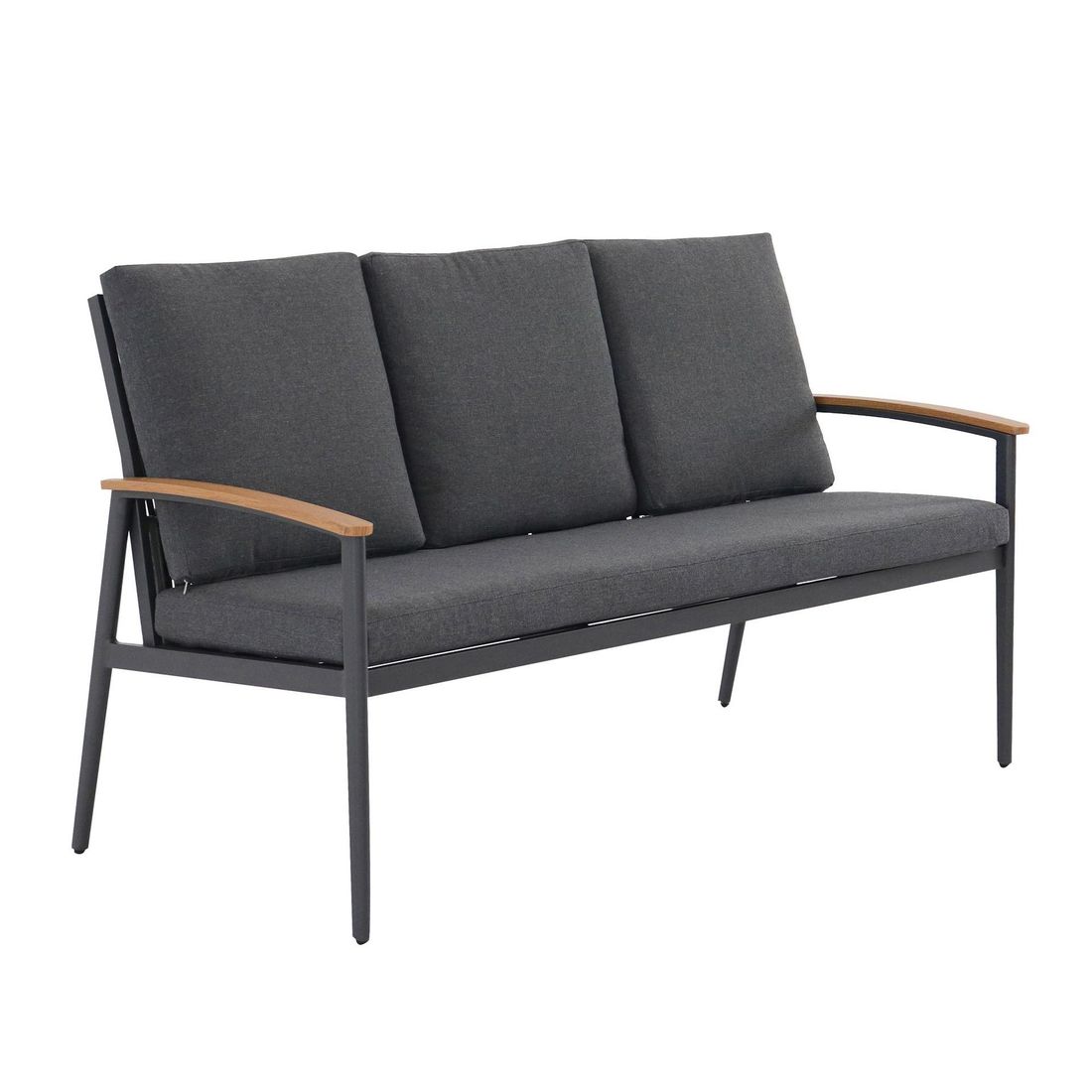 Hagesofa Avento aluminium og tau 198 cm bakside LC Garden