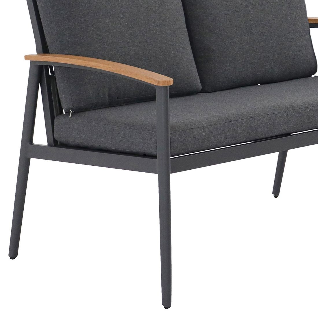 Hagesofa Avento aluminium tau 160 cm nærbilde av puter