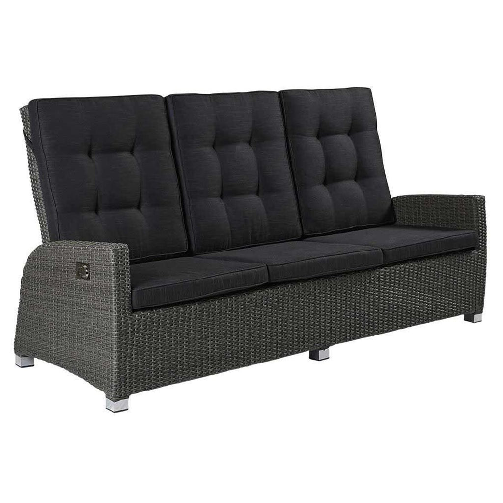 Hagesofa Barcelona regulerbar polyrotting 210 cm bakside