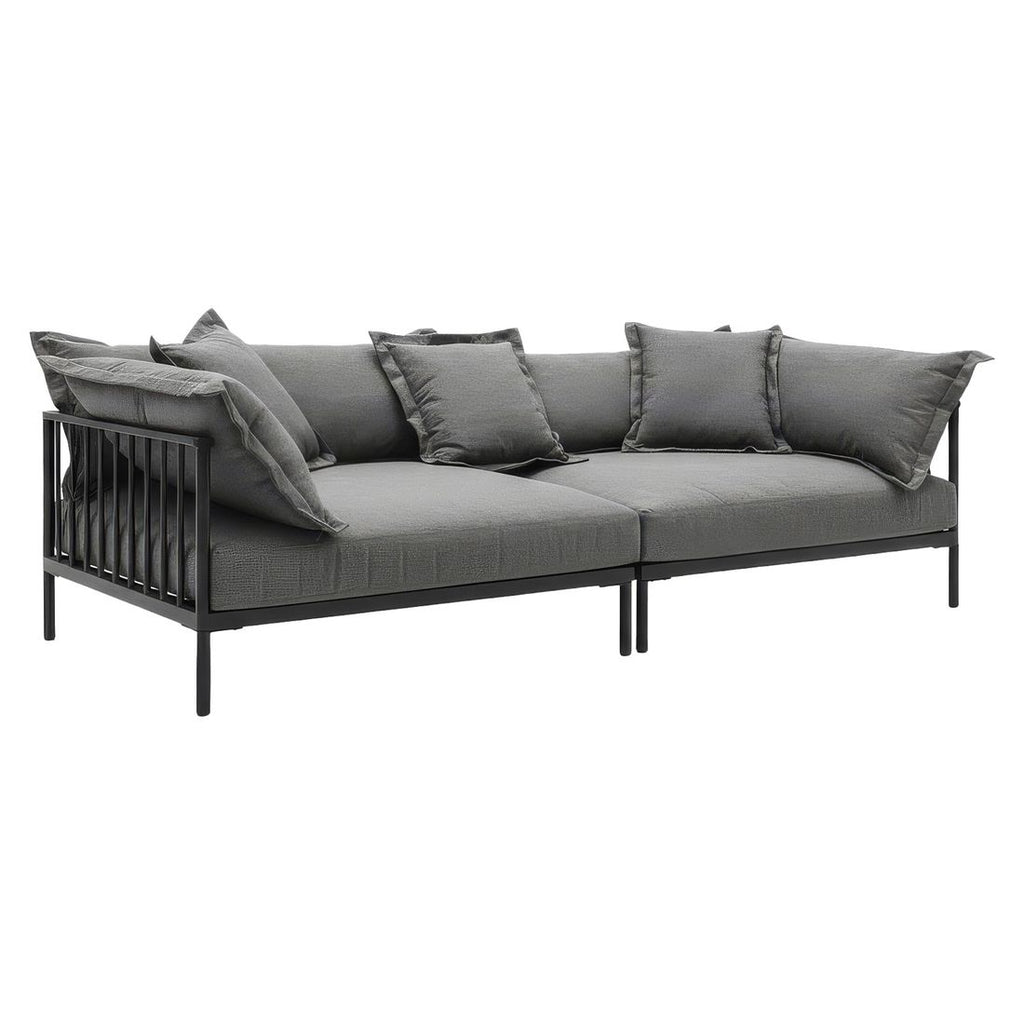 Hagesofa Beary stål/olefin 260x115 cm bakside