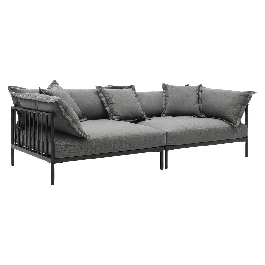 Hagesofa Beary stål/olefin 260x115 cm bakside