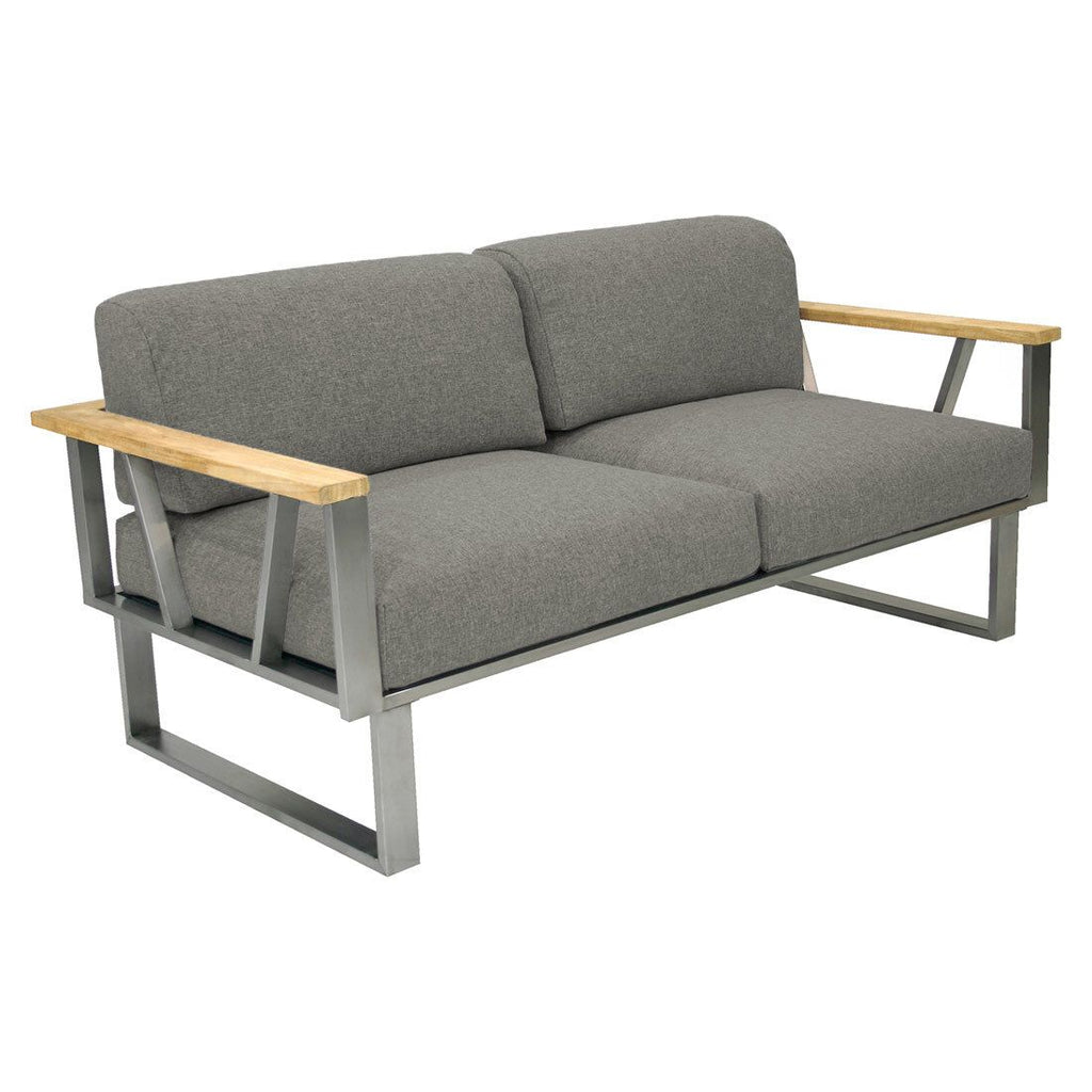 Detaljbilde av Hagesofa Belvedere rustfritt stål/Tuvatextil 164 cm