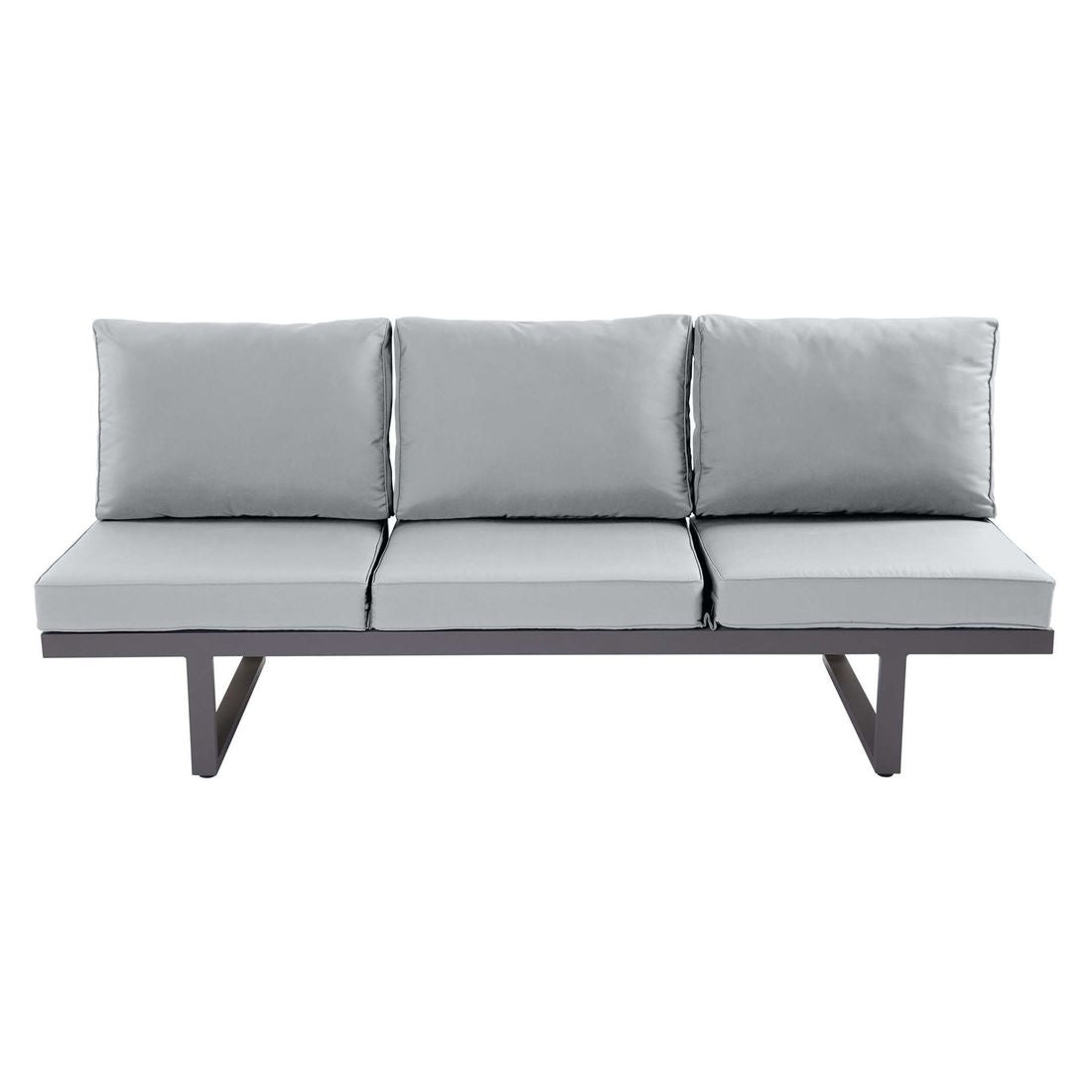 Oversikt av sitteflate på Hagesofa Bondino aluminium regulerbar rygg 202 cm - LC Garden