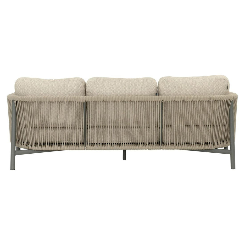 Hagesofa Bora Bora aluminium tau 204 cm sitteflate detalj