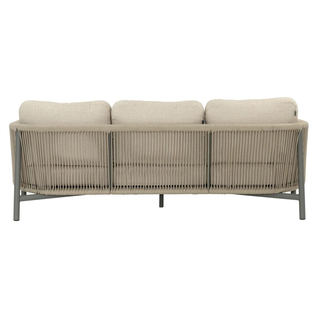 Hagesofa Bora Bora aluminium tau 204 cm sitteflate detalj
